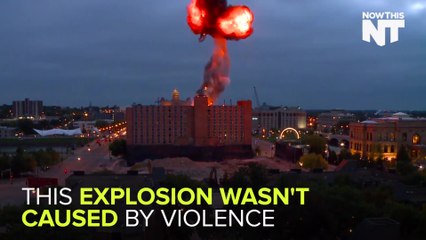 Iowans Enjoy YMCA Building Implosion