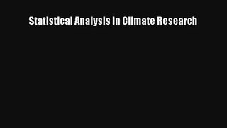 AudioBook Statistical Analysis in Climate Research Online