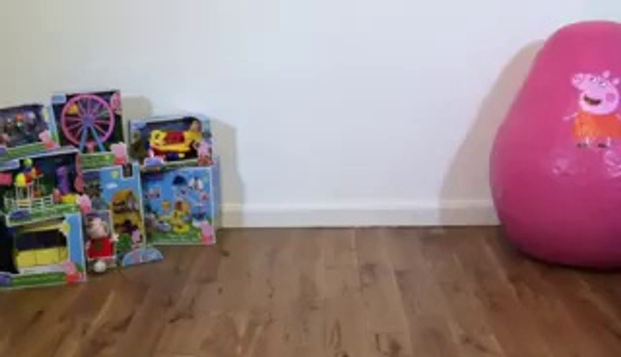 Peppa Pig Giant Egg Surprise   Peppa Pig Toys   Giant Surprise Eggs Unboxing + Kinder Surp