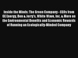 Inside the Minds: The Green Company - CEOs from GE Energy Ben & Jerry's White Wave Inc. & More