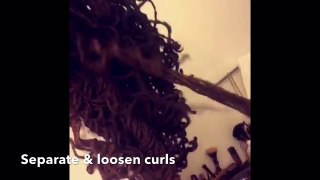 Quick Curls Using Pipe Cleaners
