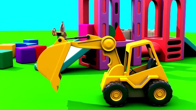 Çizgi Film - Akıllı excavator Dodo figürleri öğreniyor (Koni)