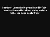 AudioBook Streetwise London Underground Map - The Tube - Laminated London Metro Map - Folding