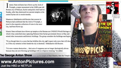 ISIS militants blow up ancient Arch of Triumph in Palmyra PARODY The George Anton Show