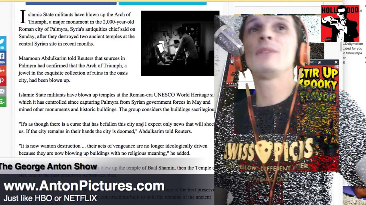 ISIS militants blow up ancient Arch of Triumph in Palmyra PARODY The George Anton Show