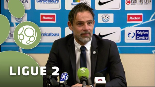 Conférence de presse Tours FC - Dijon FCO (1-0) : Marco SIMONE (TOURS) - Olivier DALL'OGLIO (DFCO) - 2015/2016