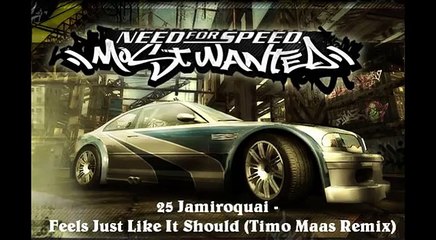 NFS: MW Soundtrack - Track 25 - Jamiroquai - Feels Just Like It Should (Timo Maas Remix)