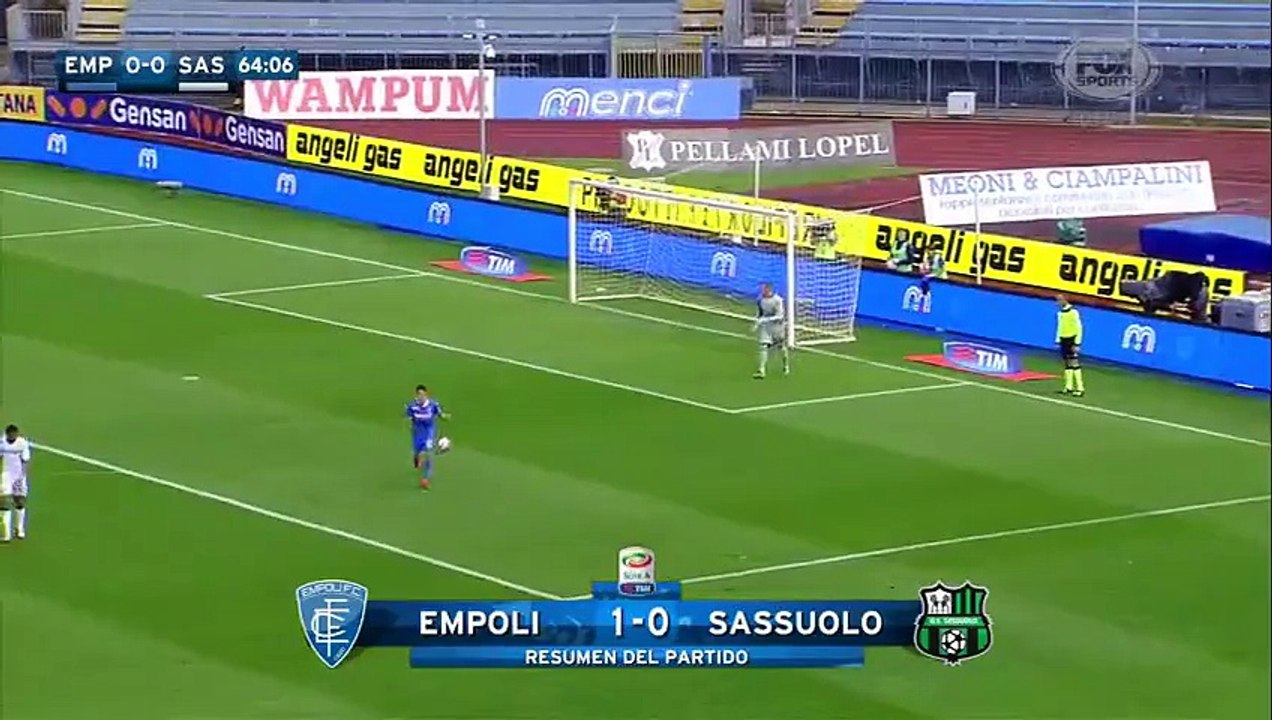 Empoli 1 – 0 Sassuolo (Serie A) Highlights October 4,2015