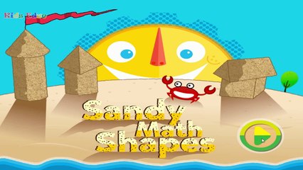 Sandy Math Shapes, Learn About Geometric Shapes, Fun Educational Video For Kids