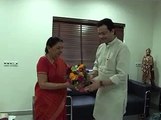 Gandhinagar Bhaiyuji Maharaj pays coutesy visit to Gujarat CM