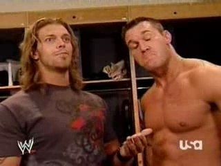 Randy Orton and Edge Backstage