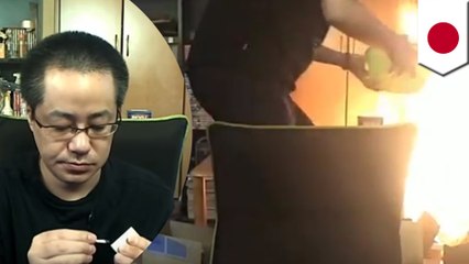 Japanese man accidentally sets home on fire during live stream