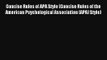 Read Concise Rules of APA Style (Concise Rules of the American Psychological Association (APA)