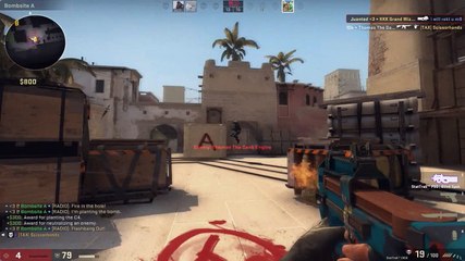 {CSGO} 1v4 - 4k Clutch Match Point - The Invisible Man