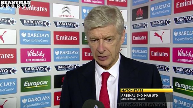 Arsenal 3-0 Manchester United - Arsene Wenger Post Match Interview - Our Pace Surprised Man Utd