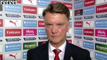 Arsenal 3-0 Manchester United - Louis Van Gaal Post Match Interview - We Lacked Will To Win