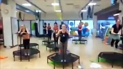 le cours de fitness en jette