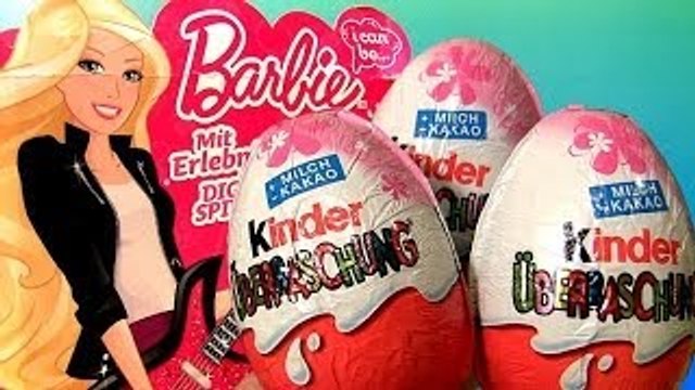 barbie kinder surprise eggs