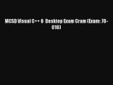 MCSD Visual C++ 6  Desktop Exam Cram (Exam: 70-016) Download Free