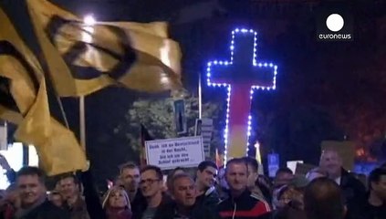 Almanya'da sığınmacılar aleyhine gösteri