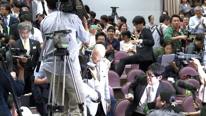 Nobel Medicine Prize winner Satoshi Omura speaks in Tokyo