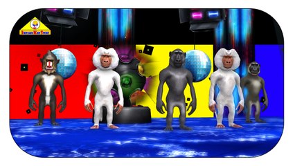 Monkey Finger Family Nursery Rhymes - Monkey Cartoon Finger Family Rhyme for Children