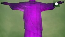 Brasil: el Cristo Rendentor se viste de rosa para luchar contra el cáncer de mama