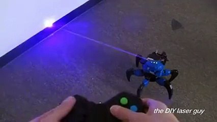 Mechanical spider killer controlled remotely