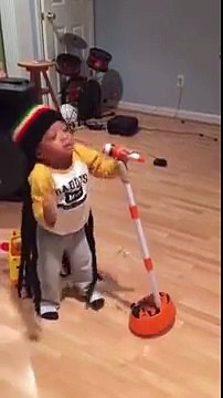 little boy named Myles Kingston singa song Get Up Stand Up | latest funny clip 20015