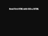 Head First HTML with CSS & XHTML Download Free