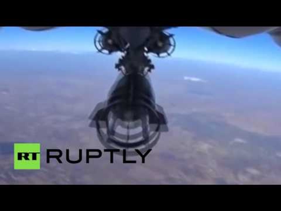 FULL FOOTAGE: GoPro films Russian military plane attacking targets in Syria