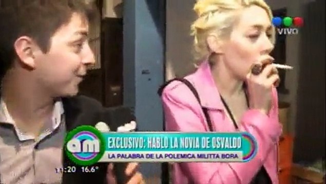 Siguen las declaraciones polèmicas de la novia de Osvaldo