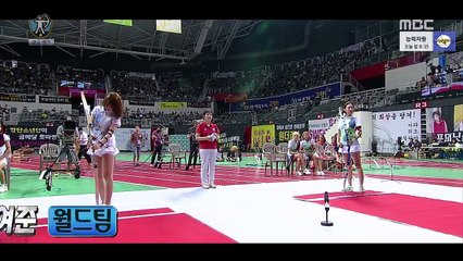 150929 아육대 2부 양궁 AOA vs 월드팀 , 에이핑크 vs 카라