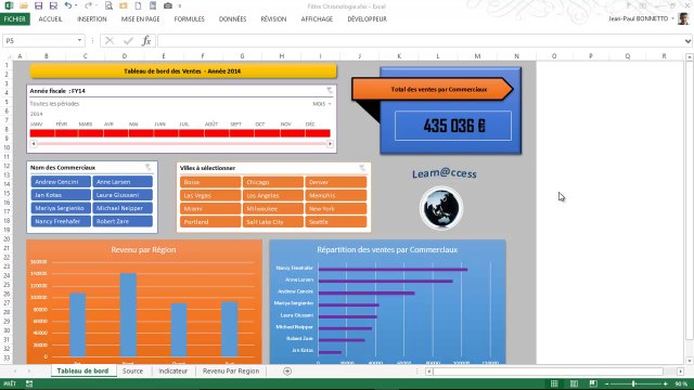 Excel 2013 - Créer un Segment (ou Slicer) Chronologique pour filtrer vos données