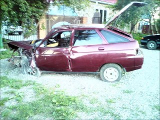 ВАЗ 21124 после серьёзного ДТП!!!!