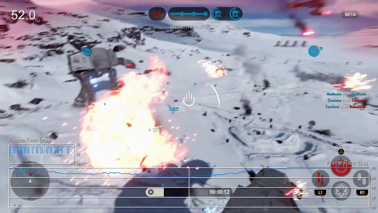 Star Wars Battlefront Beta PS4 Frame-Rate Test [Work In Progress]