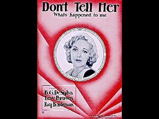 Earl Marlow's Orchestra - Don't Tell Her