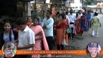 Shraddhavans queuing for Ganpati Darshan at residence of Aniruddha Bapu - 2015