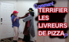 Caméra cachée: Il Terrifie les Livreurs de Pizza avec une blague Hilarante !