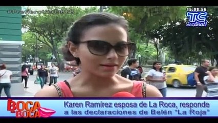 KAREN RAMIREZ INDIGNADA POR BELEN LA ROJA