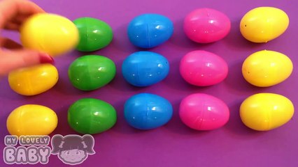 Learn Patterns with Surprise Eggs! Opening Colours Surprise Eggs Filled with Toys and Fun!