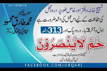 Tasbeeh Khana aur Darood Mahal ki Hafizat Hakeem Tariq Mehmmod Ubqari