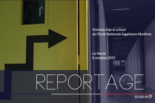 Visite du ship-in school de l'école nationale supérieure maritime