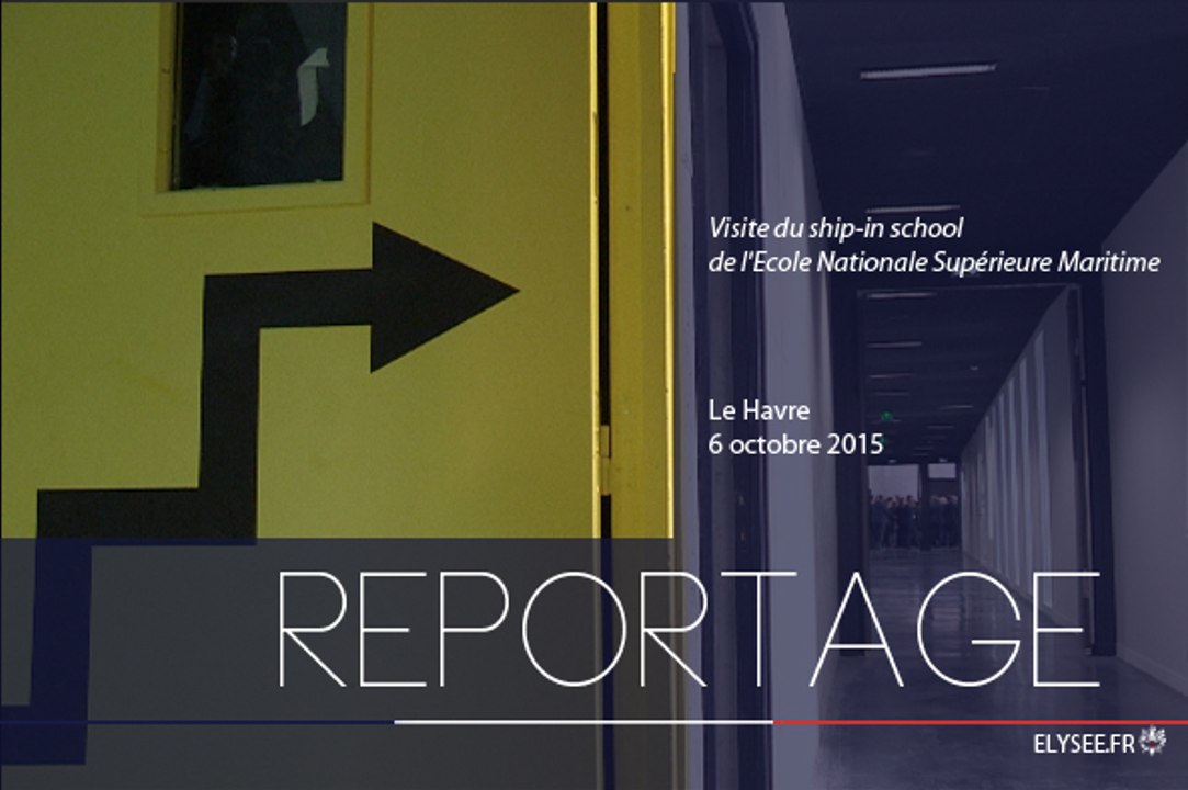 Visite du ship-in school de l'école nationale supérieure maritime
