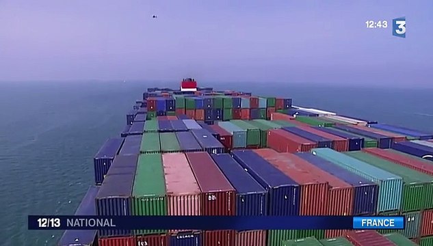 Le Bougainville , plus gros porte-conteneurs au monde, inauguré