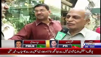 PMLN Supporter was Praising PMLN in NA-122, A Man Came and See What He Said