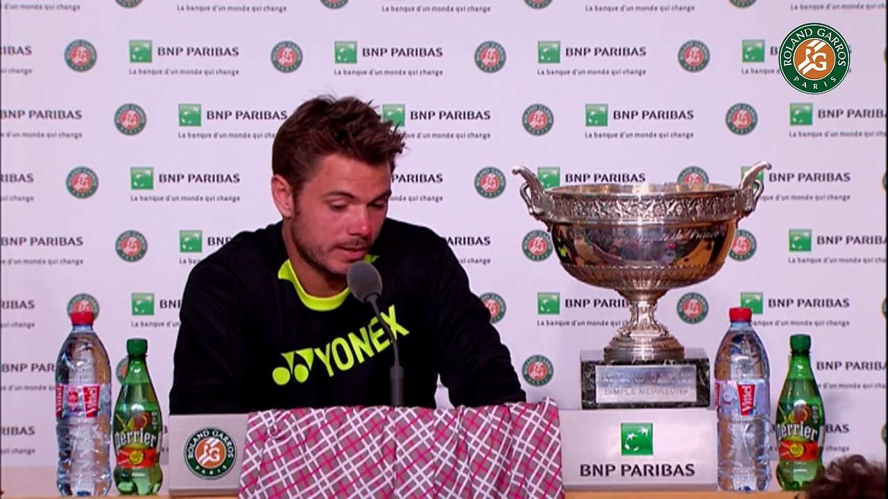 01. Press conference Stanislas Wawrinka 2015 French Open   Final