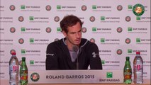 05. Press conference Andy Murray 2015 French Open   Semifinals