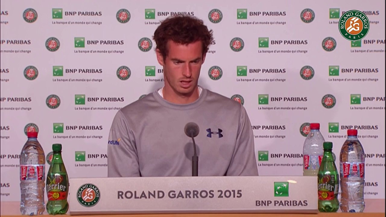 12. Press conference Andy Murray 2015 French Open   Quarterfinals