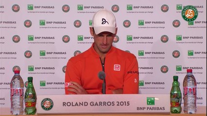 13. Press conference Novak Djokovic 2015 French Open   Quarterfinals